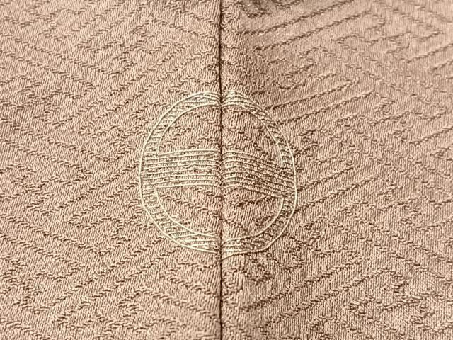 平和屋着物●訪問着　鴛鴦扇面花文　暈し染め　金彩　正絹　逸品　CABN6071vp