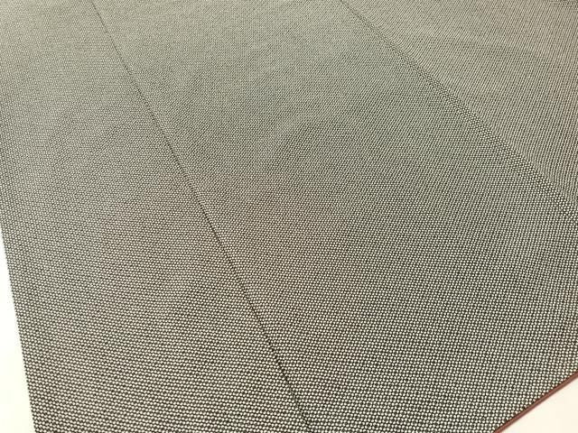 平和屋着物●江戸小紋　小花柄　黒地　鬼しぼ縮緬　正絹　逸品　CABN6085vp