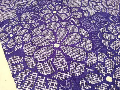 平和屋着物●豪華振袖　総絞り　吉祥花文　正絹　逸品　CABN6093vp