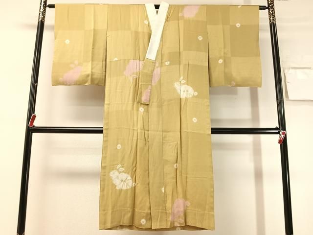 平和屋着物●長襦袢　無双仕立て　絞り　兎　やまと誂製　正絹　逸品　CABN6094vp