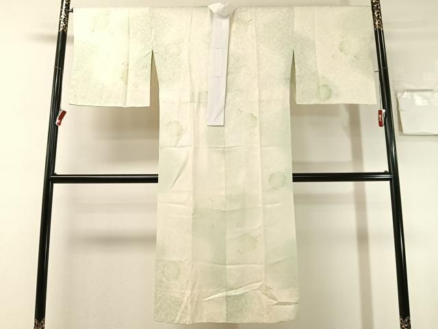 平和屋着物●長襦袢　無双仕立て　雪輪舞桜　暈し染め　正絹　逸品　未使用　CABN6099vp
