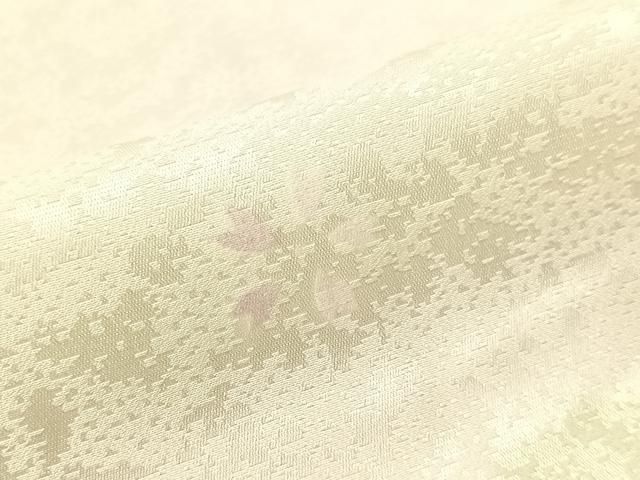 平和屋着物●長襦袢　無双仕立て　雪輪舞桜　暈し染め　正絹　逸品　未使用　CABN6099vp