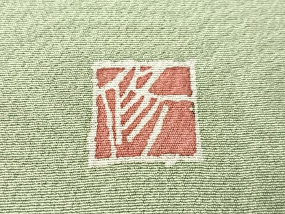 平和屋着物●訪問着　友禅　作家物　草花文　暈し染め　正絹　逸品　CABN6110vp