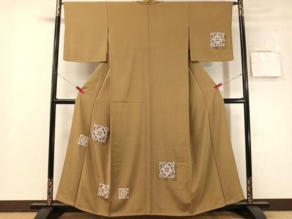 平和屋着物●訪問着　刺繍　色紙鳳凰花文　金彩　正絹　逸品　未使用　CABN6123vp