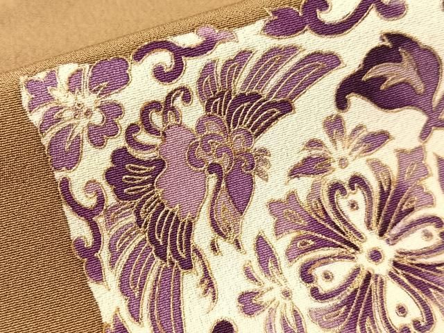 平和屋着物●訪問着　刺繍　色紙鳳凰花文　金彩　正絹　逸品　未使用　CABN6123vp
