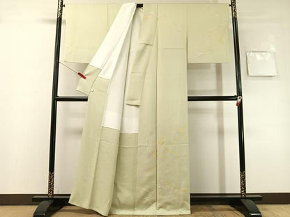 平和屋着物●訪問着　駒刺繍　道長文様　金彩　鈴乃屋扱い　正絹　逸品　CABN6128vp