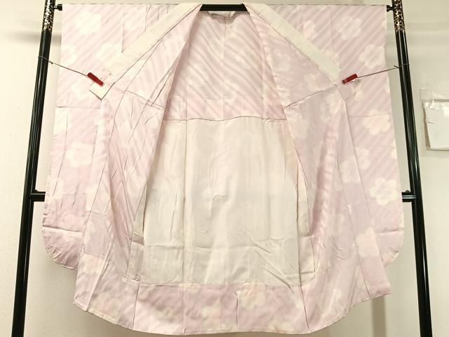 平和屋着物●振袖用長襦袢　無双仕立て　作家物　梅乃香り　暈し染め　正絹　逸品　CABN6131vp