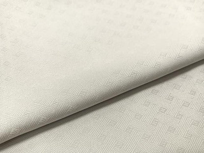 平和屋着物●上質な色無地　白花色　ロング丈　反端付き　正絹　逸品　未使用　CABN6136vp