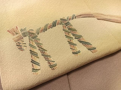 平和屋着物●十日町　加賀草木友禅の第一人者　田村哲彦　訪問着　抽象文様　暈し染め　正絹　逸品　CABN6168vp