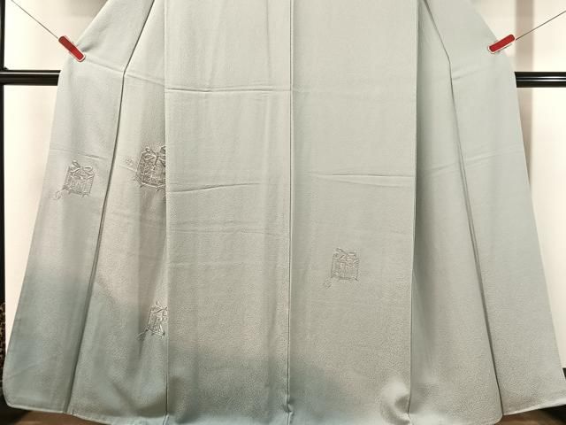 平和屋着物●訪問着　中国三大刺繍　スワトウ刺繍　総刺繍　貝桶花文　暈し染め　正絹　逸品　未使用　CABN6176vp
