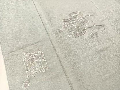 平和屋着物●訪問着　中国三大刺繍　スワトウ刺繍　総刺繍　貝桶花文　暈し染め　正絹　逸品　未使用　CABN6176vp