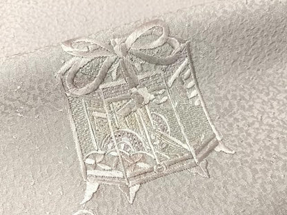 平和屋着物●訪問着　中国三大刺繍　スワトウ刺繍　総刺繍　貝桶花文　暈し染め　正絹　逸品　未使用　CABN6176vp