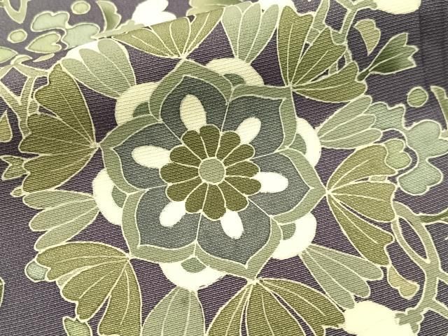 平和屋着物●染色作家　林川信夫　訪問着　駒刺繍　正倉院花文　金糸　正絹　逸品　未使用　CABN6181vp