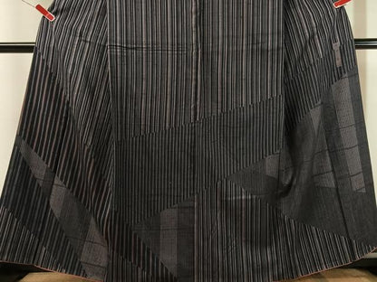 平和屋着物●中西進　訪問着　紬地　切嵌文様　正絹　逸品　CABN6183vp