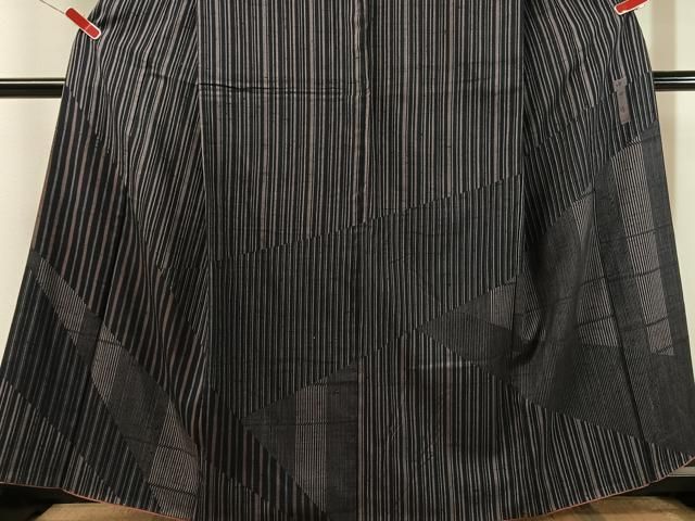 平和屋着物●中西進　訪問着　紬地　切嵌文様　正絹　逸品　CABN6183vp