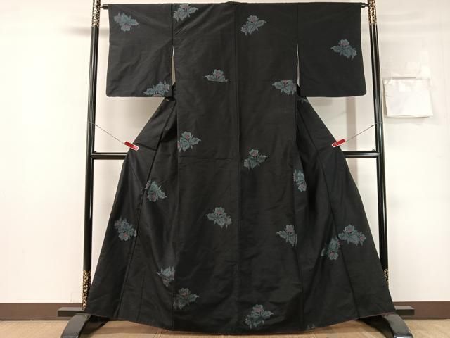 平和屋着物●上質な紬　カトレア　正絹　逸品　CABN6190vp