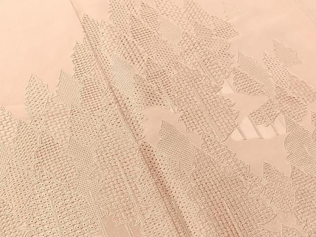 平和屋着物●無地絵羽訪問着　中国三大刺繍　スワトウ刺繍　総刺繍　樹林文　虹色　正絹　逸品　CABN6199vp