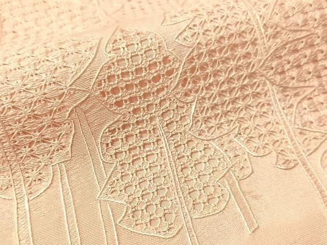 平和屋着物●無地絵羽訪問着　中国三大刺繍　スワトウ刺繍　総刺繍　樹林文　虹色　正絹　逸品　CABN6199vp