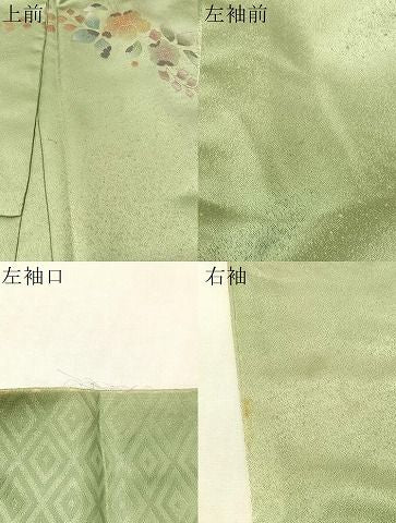 平和屋着物●訪問着　辻が花　暈し染め　金彩　正絹　逸品　CABN6214vp