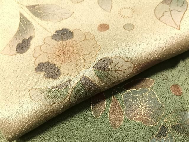 平和屋着物●訪問着　辻が花　暈し染め　金彩　正絹　逸品　CABN6214vp