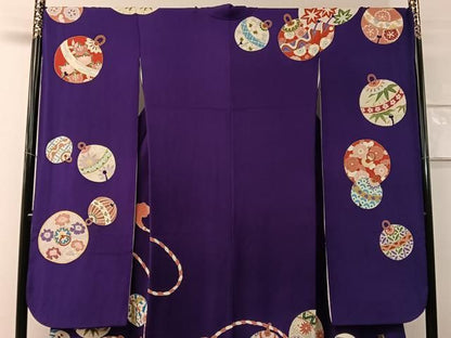 平和屋着物●豪華振袖・長襦袢セット　作家物　鈴　金彩　鬼しぼ縮緬　正絹　逸品　CABN6216vp