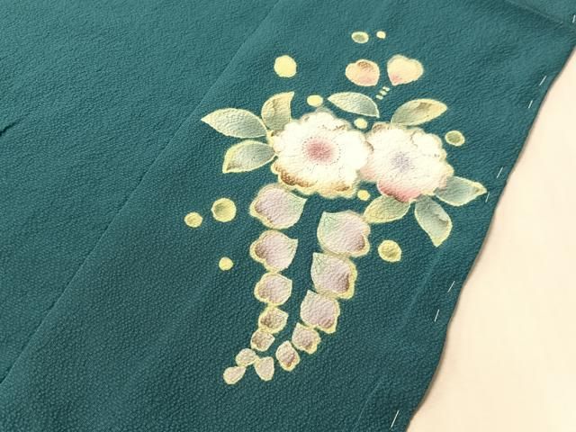 平和屋着物●訪問着　作家物　辻が花　絞り　暈し染め　仮絵羽　正絹　逸品　未使用　CABN6219vp