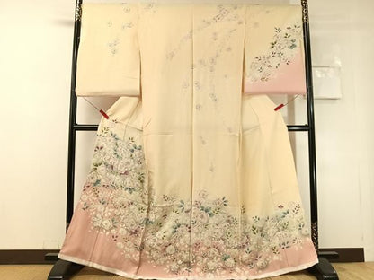 平和屋着物●訪問着　辻が花　絞り　暈し染め　仮絵羽　正絹　逸品　未使用　CABN6220vp