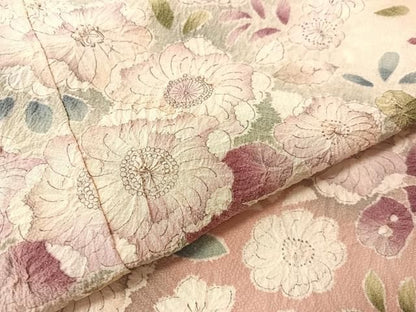 平和屋着物●訪問着　辻が花　絞り　暈し染め　仮絵羽　正絹　逸品　未使用　CABN6220vp