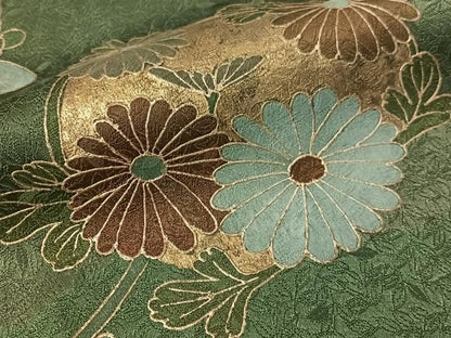 平和屋着物●訪問着　枝花丸文　金彩　正絹　逸品　CABN6223vp