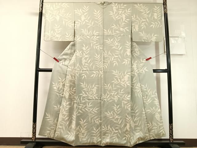 平和屋着物●訪問着　刺繍　南天文　正絹　逸品　CABN6235vp
