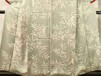 平和屋着物●訪問着　刺繍　南天文　正絹　逸品　CABN6235vp