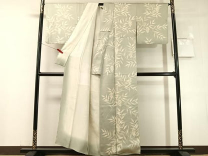 平和屋着物●訪問着　刺繍　南天文　正絹　逸品　CABN6235vp