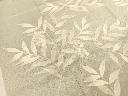 平和屋着物●訪問着　刺繍　南天文　正絹　逸品　CABN6235vp