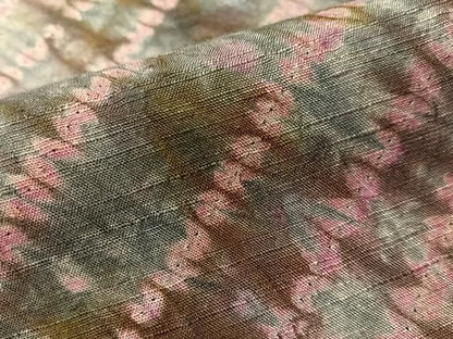 平和屋着物●菅原工房　菅原結作　漢方染紬　総絞り　杢目絞り　正絹　逸品　CABN6242vp