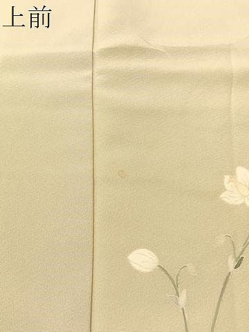 平和屋着物●本加賀友禅作家　沢飯芳雄　訪問着　草花文　正絹　逸品　CABN6265vp