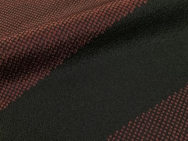 平和屋着物●上質な小紋　幾何学文　黒地　正絹　逸品　CABN6326vp