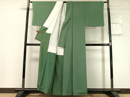 平和屋着物●重要無形文化財　人間国宝　中村勇二郎　江戸小紋　古代菊　正絹　逸品　CABN6335vp