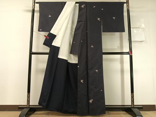 平和屋着物●上質な小紋　瓢箪花文　正絹　逸品　CABN6338vp
