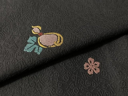 平和屋着物●上質な小紋　瓢箪花文　正絹　逸品　CABN6338vp