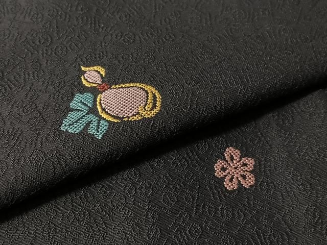 平和屋着物●上質な小紋　瓢箪花文　正絹　逸品　CABN6338vp