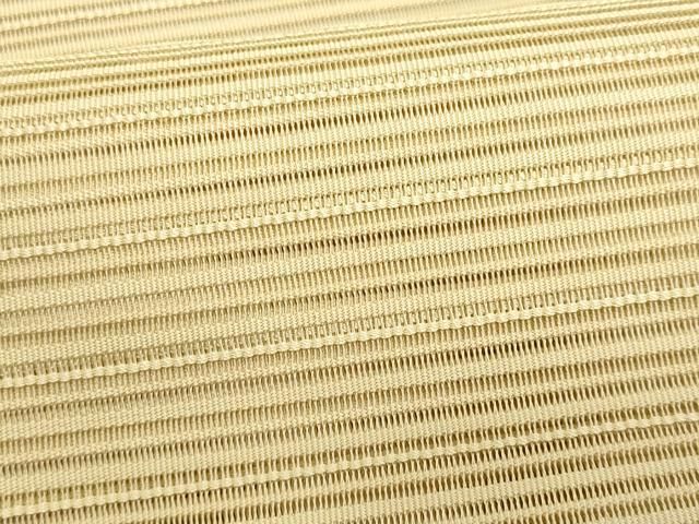 平和屋着物＊夏物　八寸名古屋帯　絽綴れ　よろけ縞　正絹　逸品　CABN6475fb
