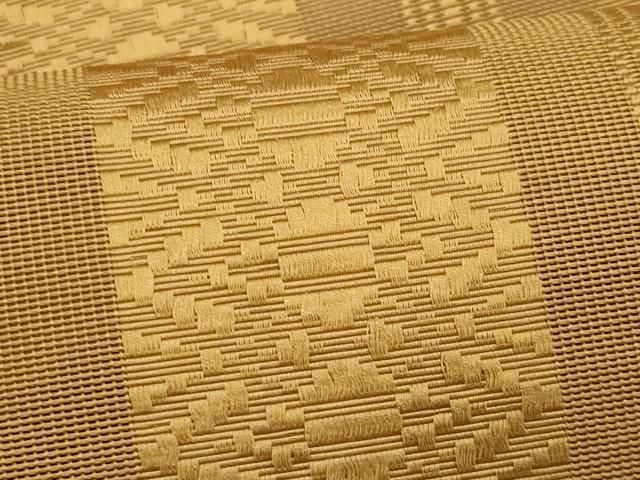 平和屋着物＊夏物　本場筑前博多織　八寸名古屋帯　紗献上　飴色　正絹　逸品　CABN6481fb