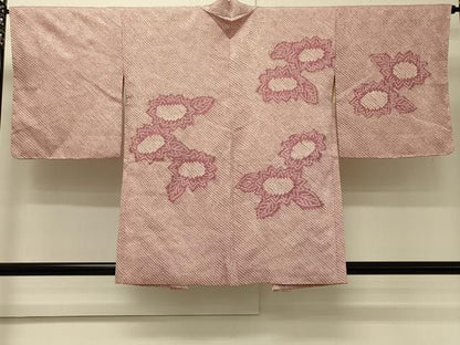 平和屋着物＃羽織　総絞り　草花文　正絹　逸品　未使用　CABN6931in