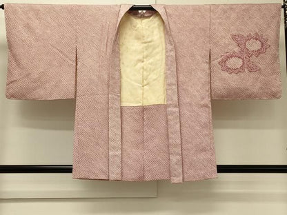 平和屋着物＃羽織　総絞り　草花文　正絹　逸品　未使用　CABN6931in