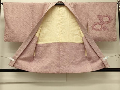 平和屋着物＃羽織　総絞り　草花文　正絹　逸品　未使用　CABN6931in