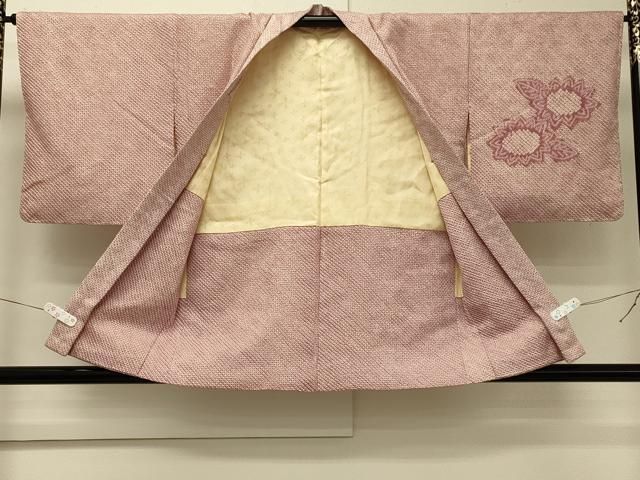 平和屋着物＃羽織　総絞り　草花文　正絹　逸品　未使用　CABN6931in