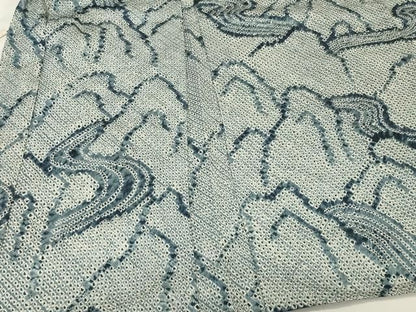 平和屋着物＃羽織　総絞り　流水風景文　正絹　逸品　CABN6937in