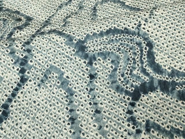 平和屋着物＃羽織　総絞り　流水風景文　正絹　逸品　CABN6937in