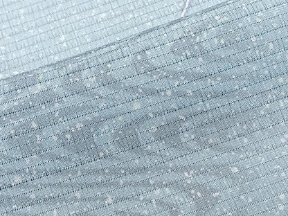 平和屋着物＊夏物　小紋　絽縮緬　流水落ち葉文　洗える着物　CABN6995xi
