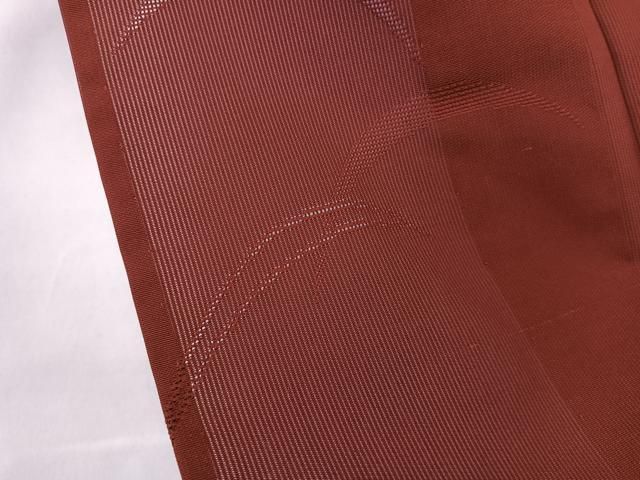 平和屋着物＊夏物　色無地　芝紋紗　蘇芳色　正絹　逸品　CABN7008xi